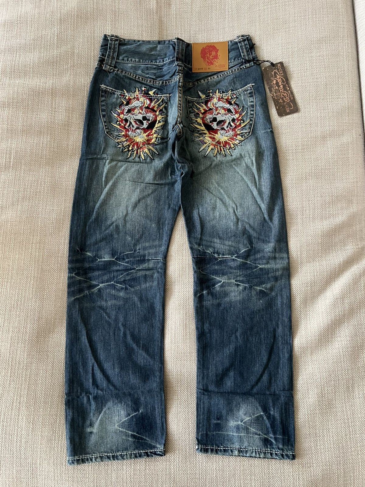 Ed Hardy Vintage 💥 Ed Hardy Jeans by Christian Audigier Pants Size US 30 / EU 46 - 1 Thumbnail