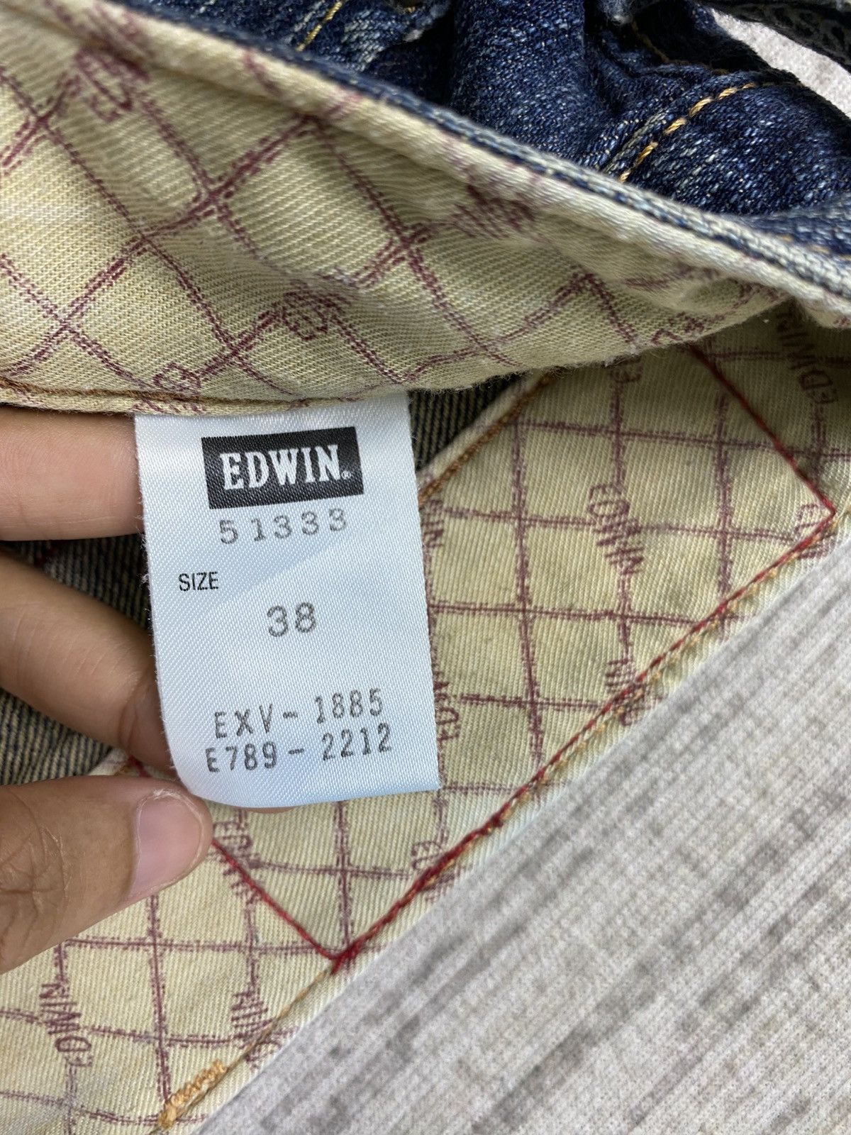 Edwin × Japanese Brand × Vintage Vintage Edwin Short Denim Pants Size US 38 / EU 54 - 10 Thumbnail