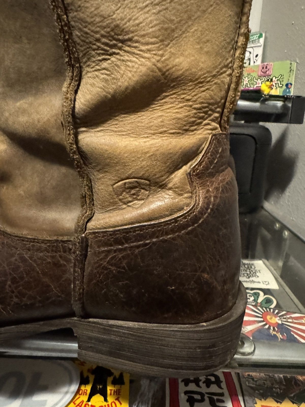 Ariat Ariat Two Tone Brown Soft Leather Cowboy Boots Sz 13 EE Size US 13 / EU 46 - 5 Thumbnail