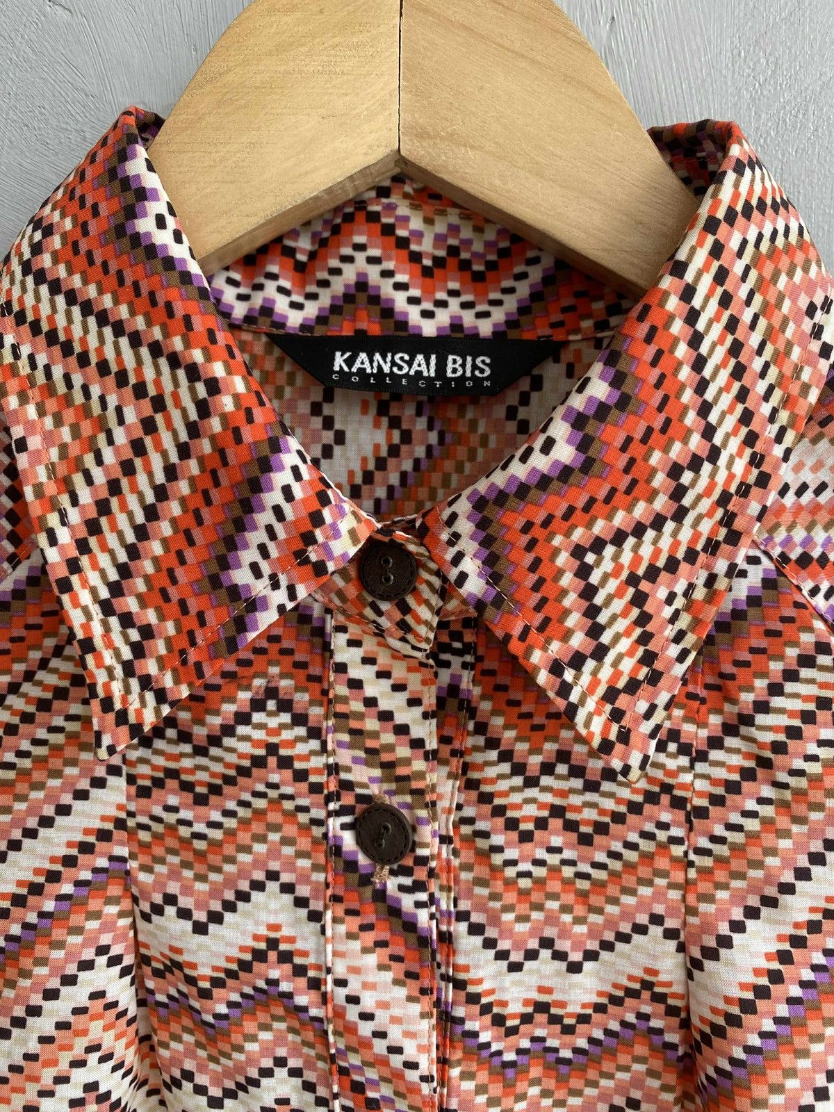 Kansai Yamamoto Kansai Bis Zigzag Print Shirt Size US M / EU 48-50 / 2 - 5 Thumbnail