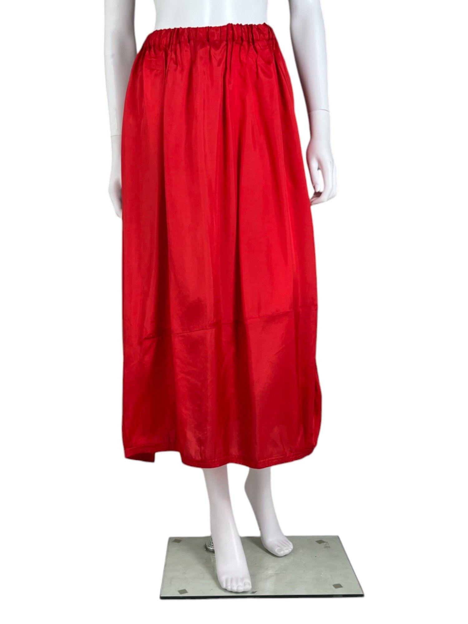 Comme des Garcons 2010's Red Maxi Silk Skirt Size 27" / US 4 / IT 40 - 1 Thumbnail