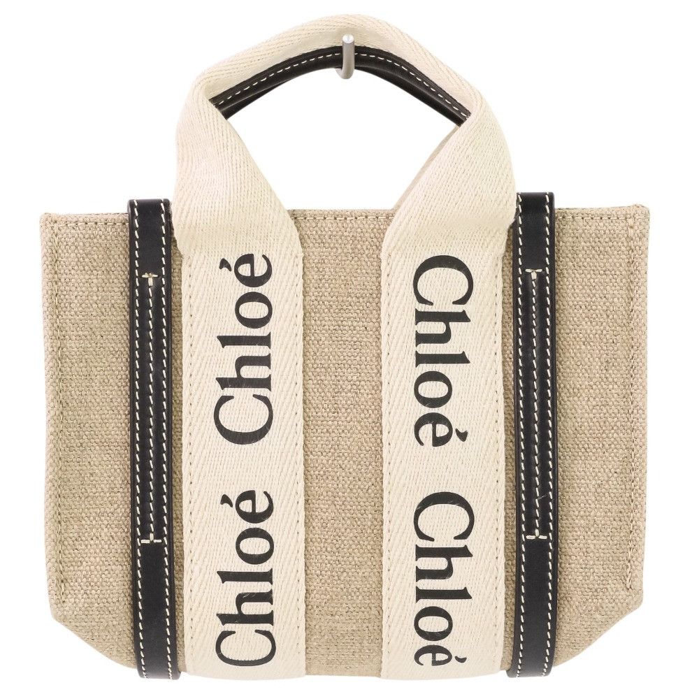 Chloe Chloe Chloe Woody Mini Tote Bag Textile Tote Bag DUTY FREE for USA Size ONE SIZE - 1 Thumbnail