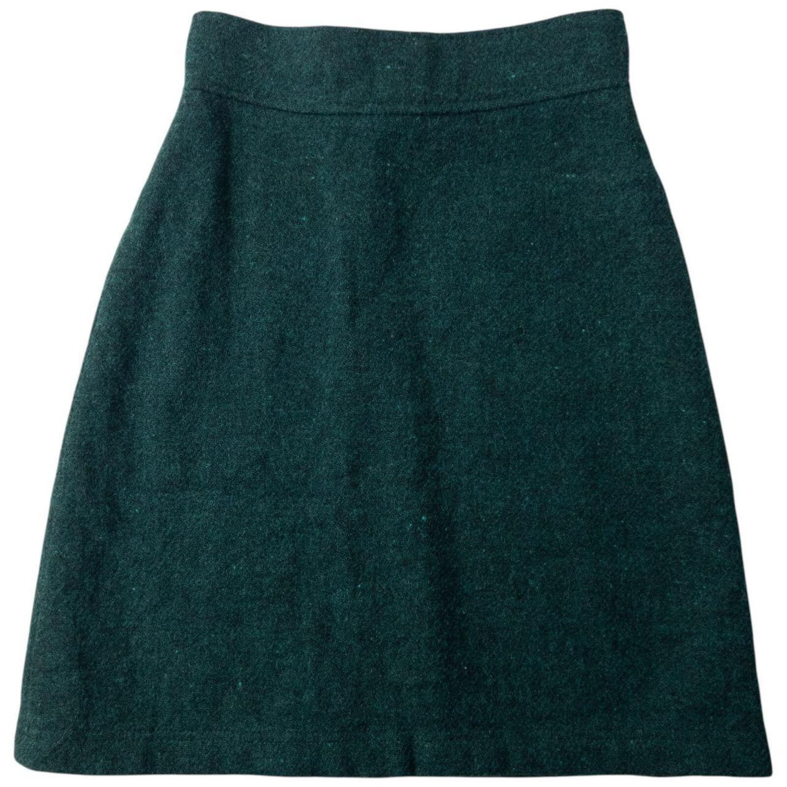 Miu Miu Vintage 2000s Miu Miu Wool Skirt Womens Size W24 Size 25" / US 0 / IT 36 - 1 Thumbnail