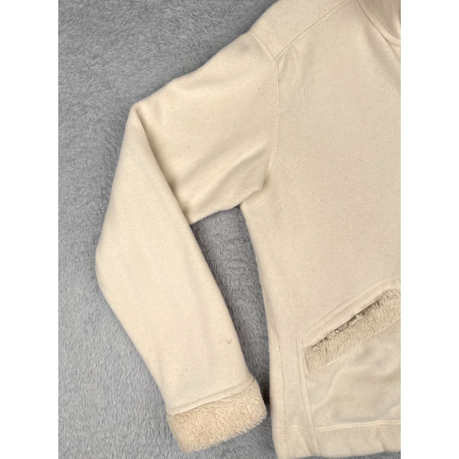 Patagonia Patagonia Jacket Women M Beige Synchilla Windzone Reversible Polartec Full Zip Pockets Hooded Logo Size M / US 6-8 / IT 42-44 - 3 Thumbnail