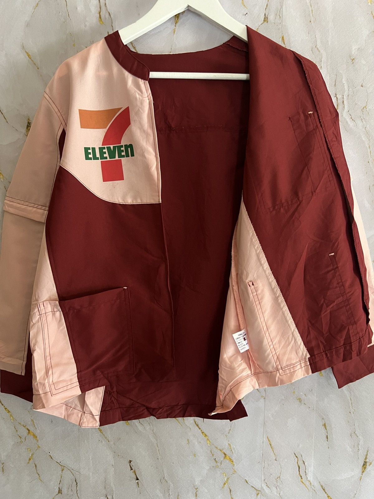 Japanese Brand Vintage 7-Eleven Button Up Shirt – Workwear Uniform Size US L / EU 52-54 / 3 - 3 Thumbnail