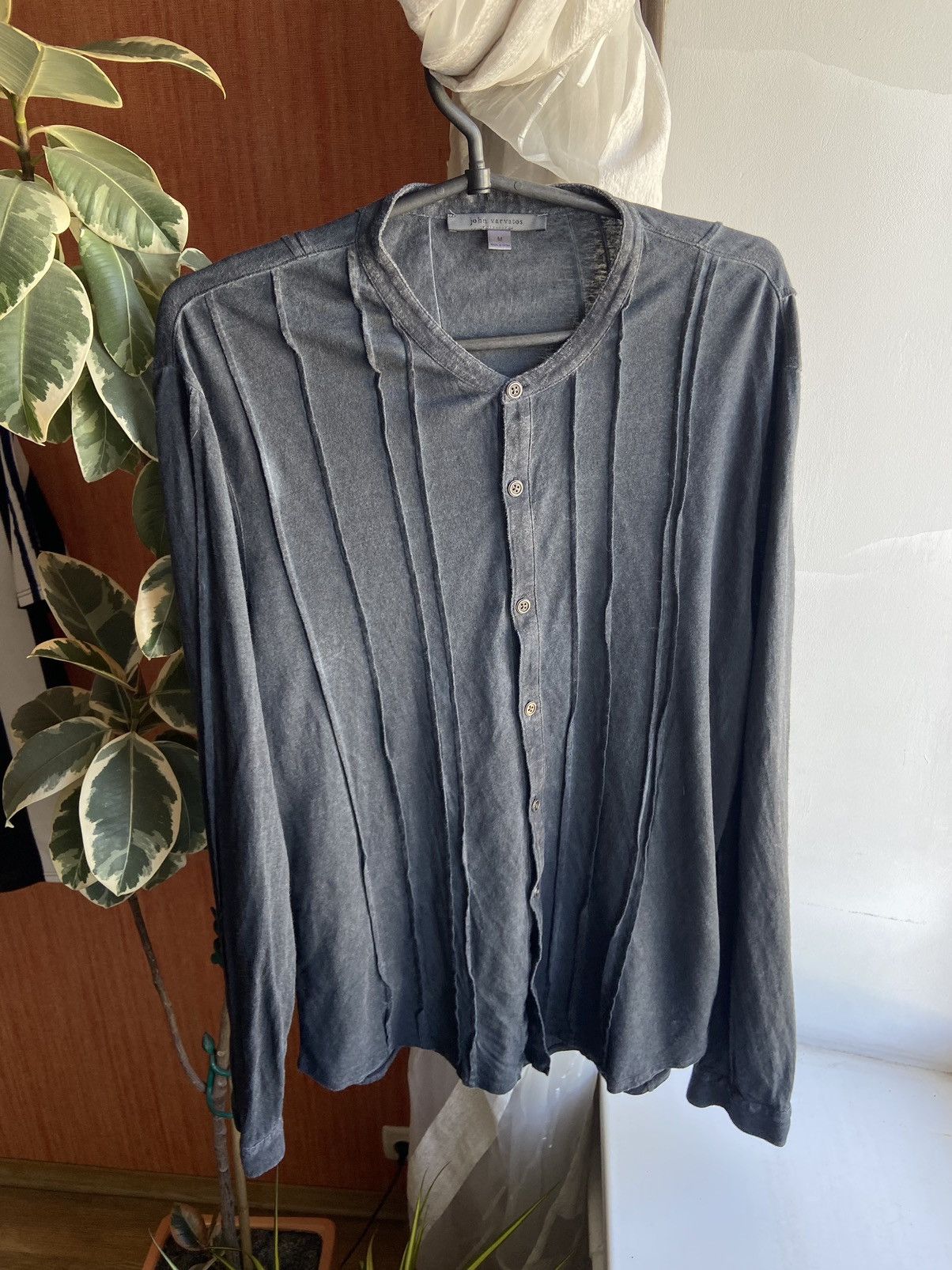 John Varvatos John Varvatos linen shirt avant-garde Size US M / EU 48-50 / 2 - 2 Thumbnail