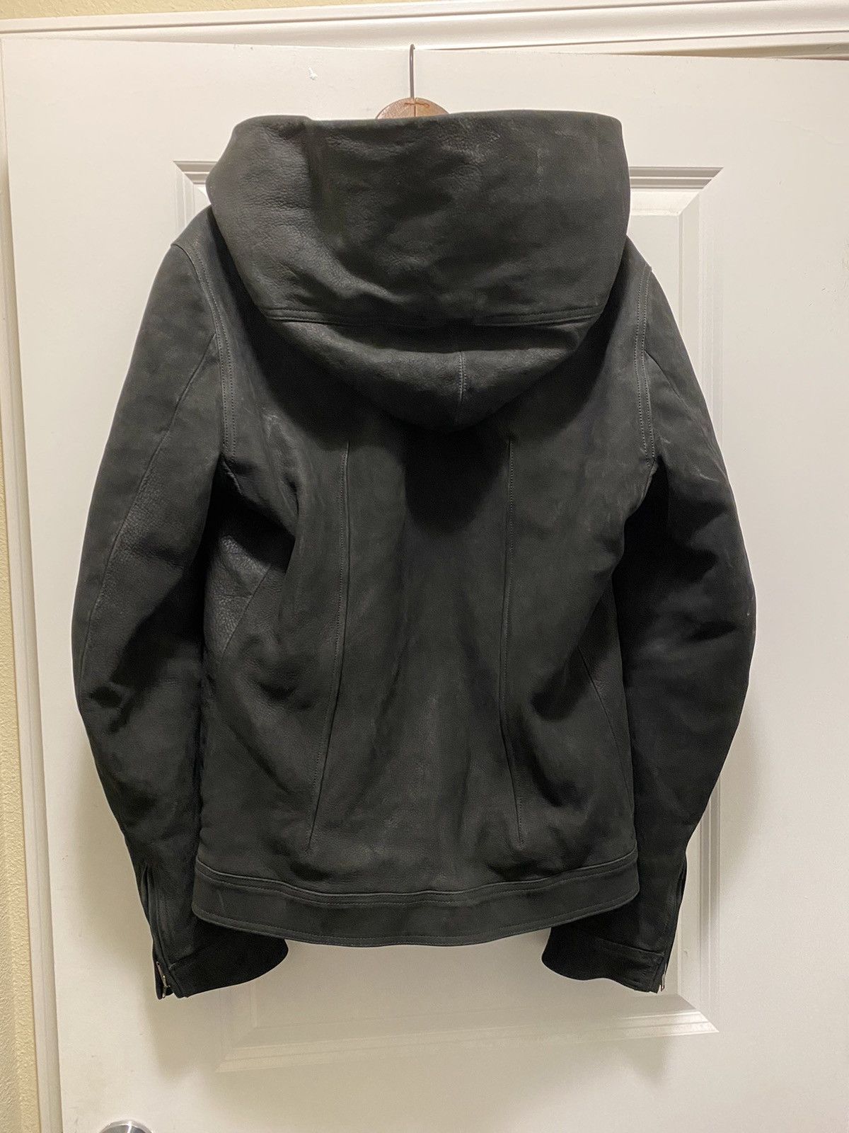 Rick Owens FW13-14 Heavy Hooded Leather Jacket Size US L / EU 52-54 / 3 - 5 Thumbnail