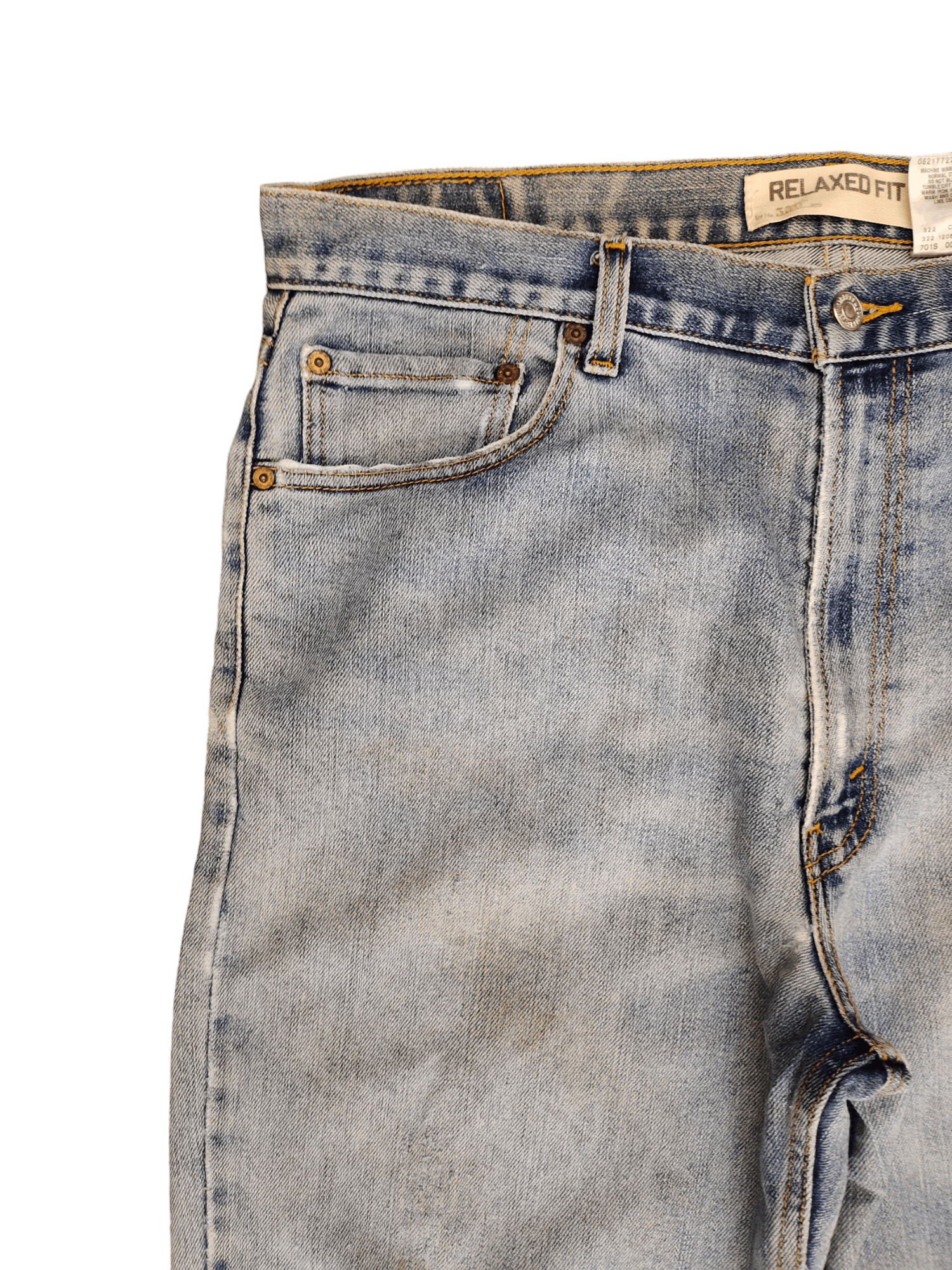 Levi's Vintage Levis 550 Light Wash Rusty Distressed Denim Jeans Size US 36 / EU 52 - 5 Thumbnail