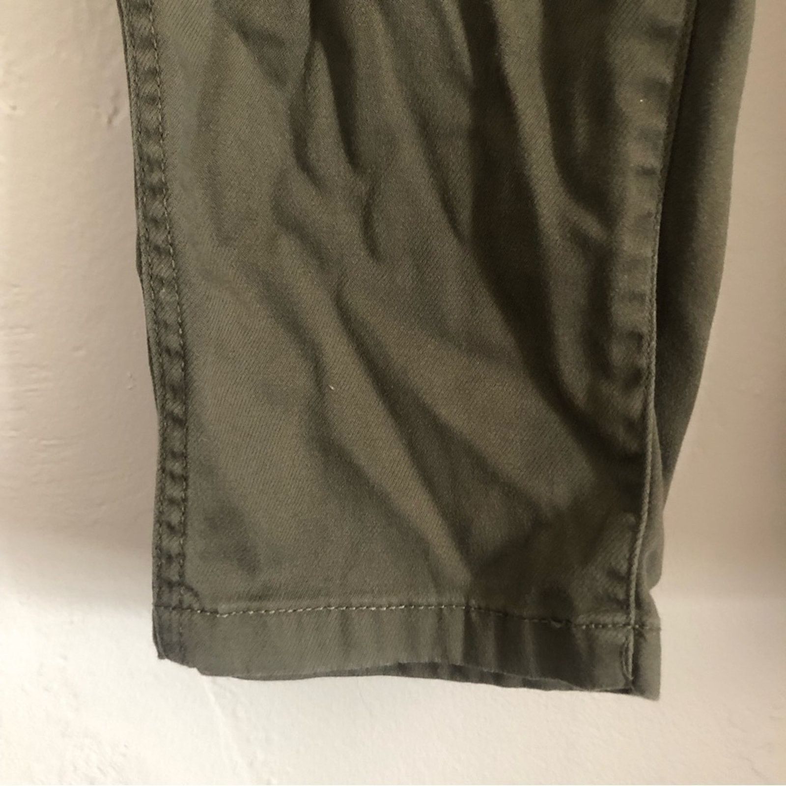 Tommy Hilfiger Tommy Hilfiger Green Cargo Straight Cotton Trouser Pants Size 31" - 4 Thumbnail