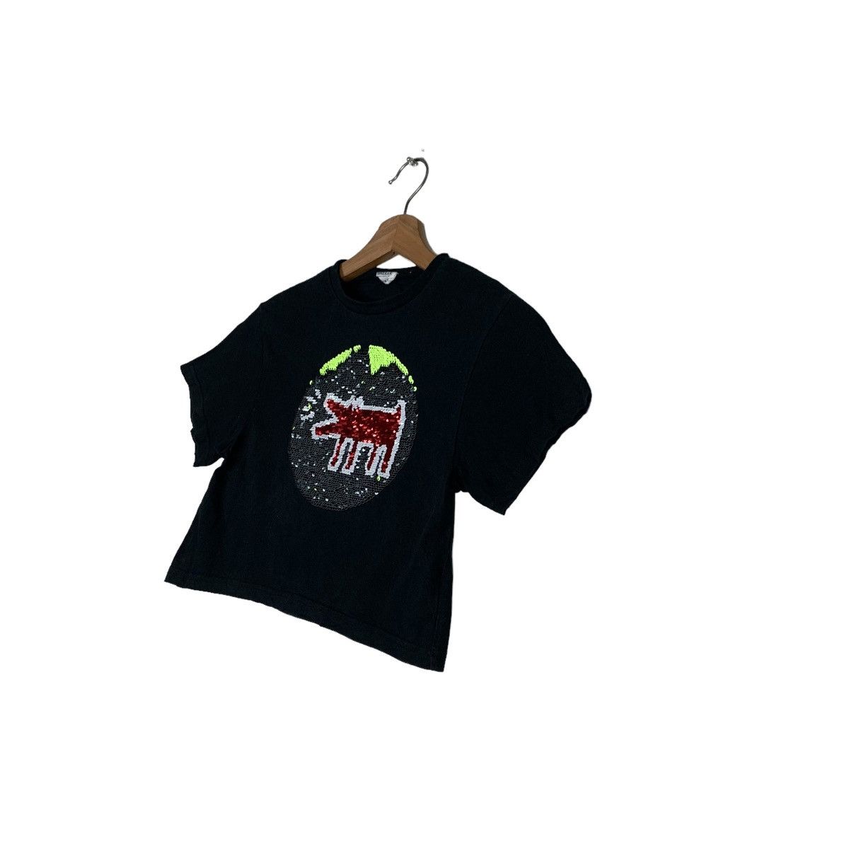 Keith Haring Keith Haring Big Logo Crop Tees #0213-C10 Size XS / US 0-2 / IT 36-38 - 2 Thumbnail