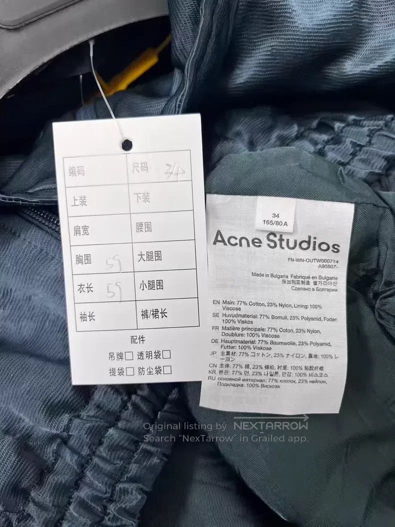Acne Studios Acne Studios Solid color zip-up casual stand collar jacket Size XXS / US 00 / IT 34 - 5 Thumbnail
