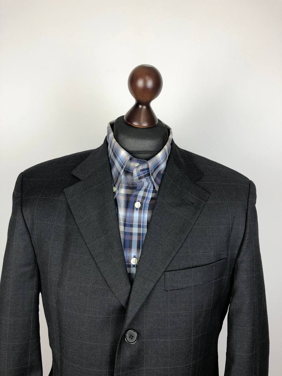 Hugo Boss HUGO BOSS Classic Wool Blazer Jacket Gray Size 52R - 4 Thumbnail