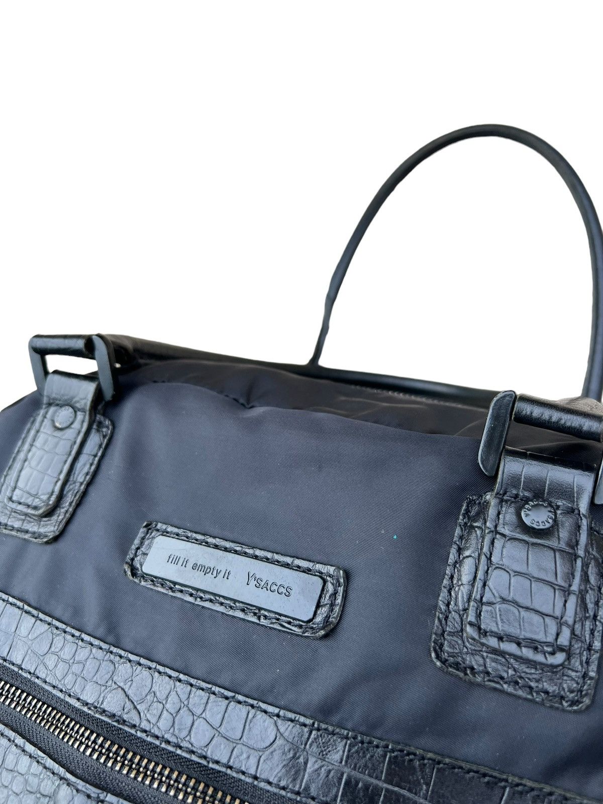 Yohji Yamamoto Vintage 2000s Yohji Yamamoto Y’saccs Huge Handle Bag Size ONE SIZE - 7 Thumbnail