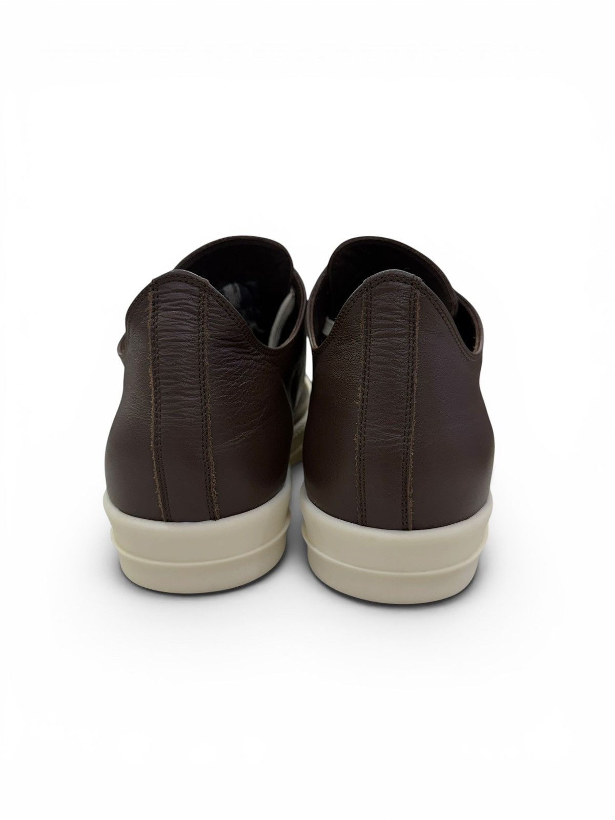 Rick Owens Rick Owens Ramone Low Brown Leather Sneakers Size US 11 / EU 44 - 5 Thumbnail