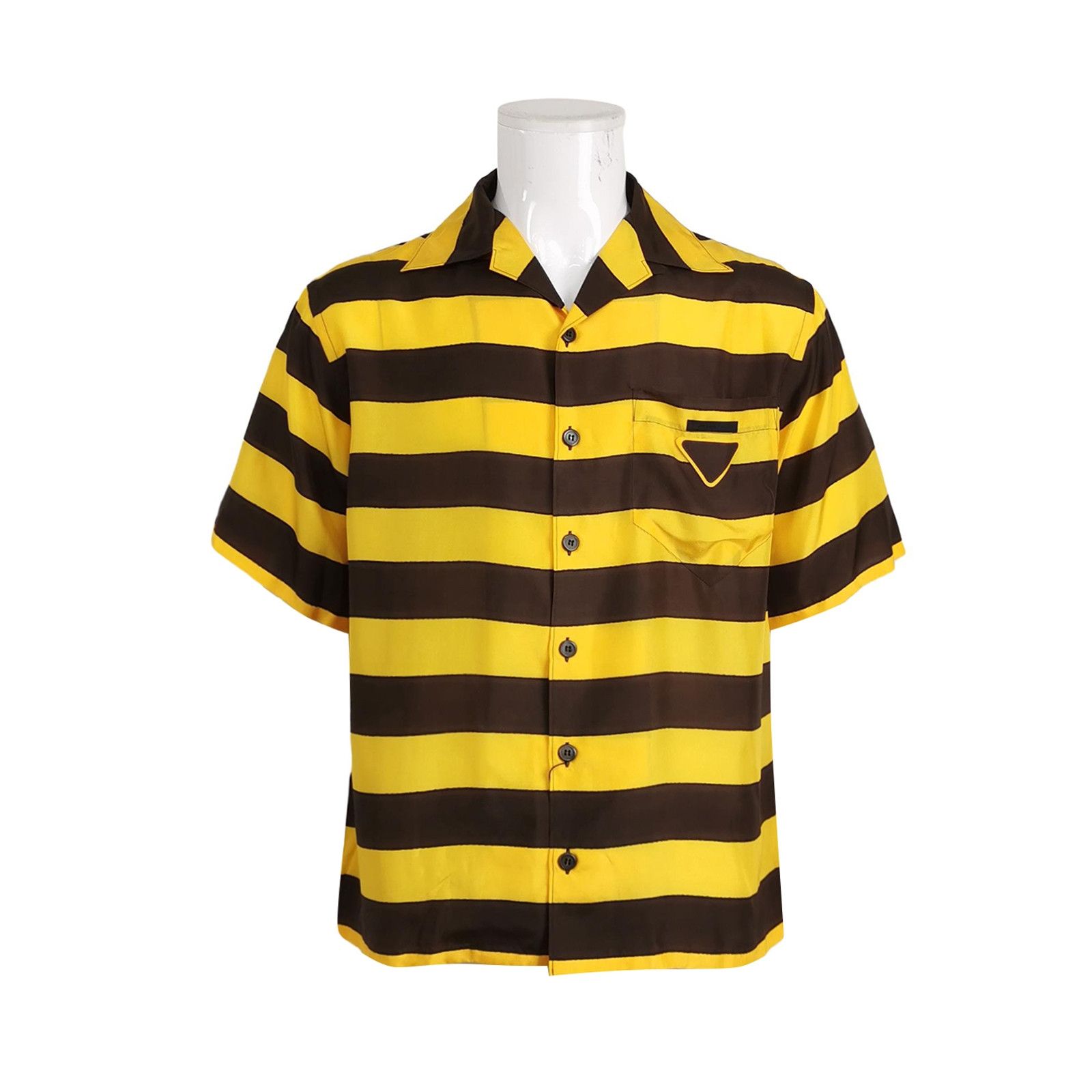 Prada Prada M Size V-Neck Patterned Short-Sleeve Sweater Size US S / EU 44-46 / 1 - 1 Thumbnail