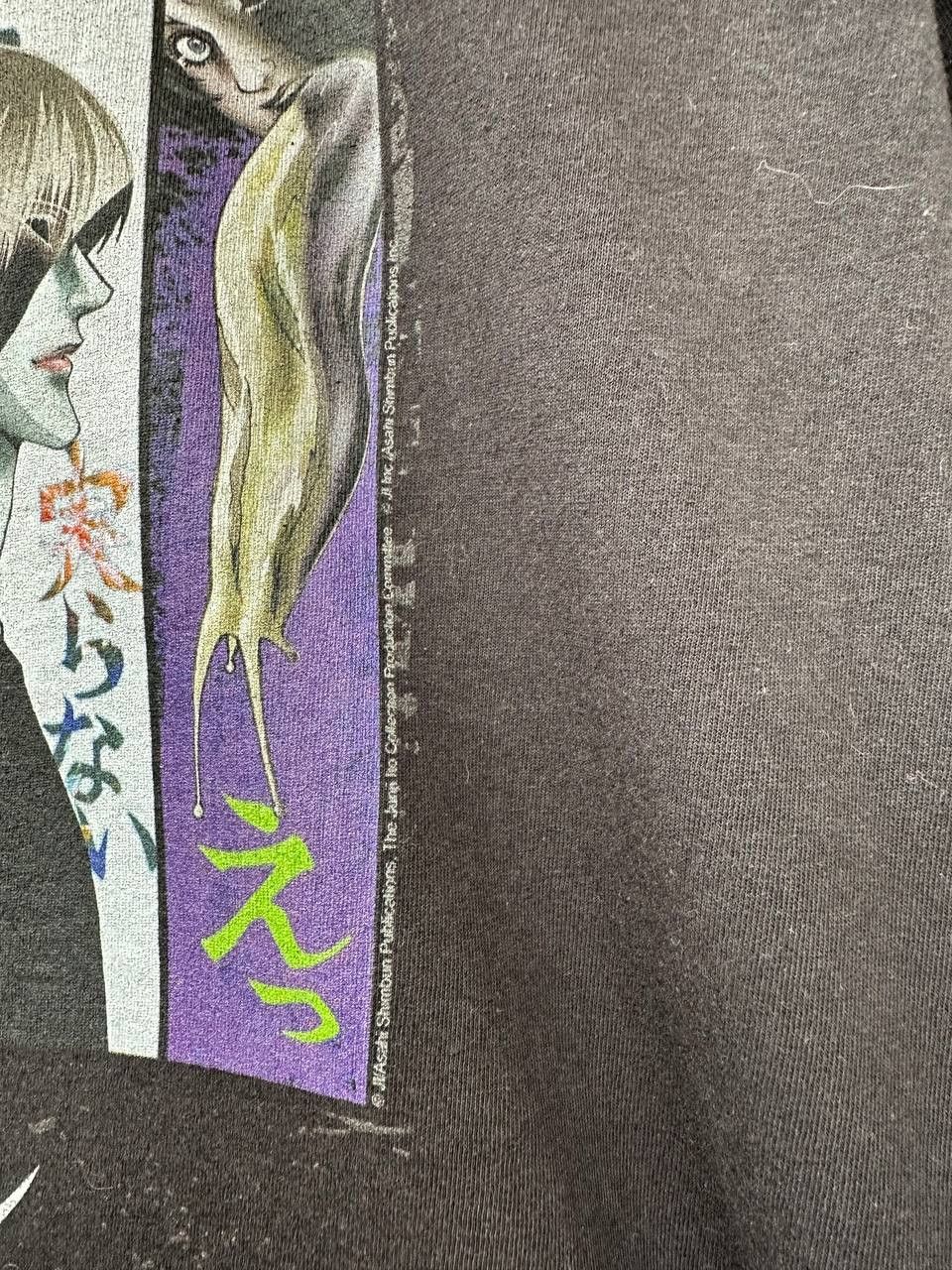 Anime JUNJI ITO ANIME T SHIRT JAPANESE HORROR MANGA ART Size US M / EU 48-50 / 2 - 8 Thumbnail