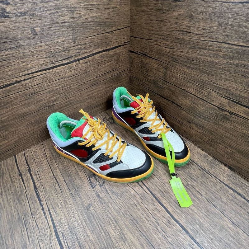 Gucci GUCCI Fashionable Low-Top Sneakers with Multicolor Design - Size US 8 / EU 41 - 4 Thumbnail