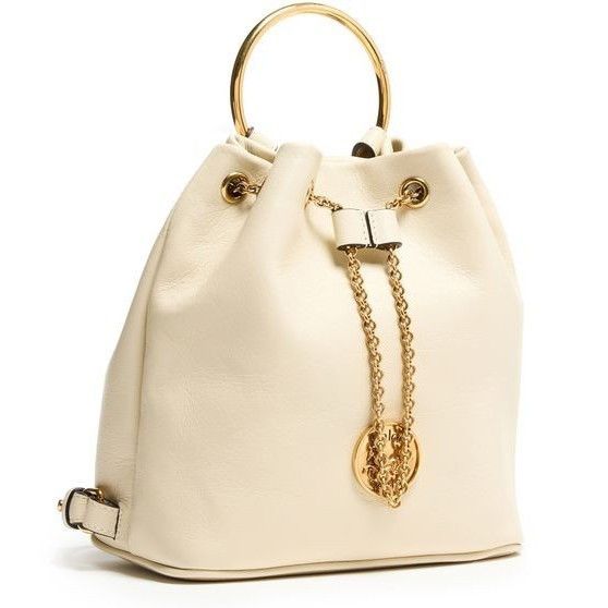 Chloe Chloe Bracelet Vegetal Beige Leather Backpack New & Authenti Size ONE SIZE - 2 Thumbnail