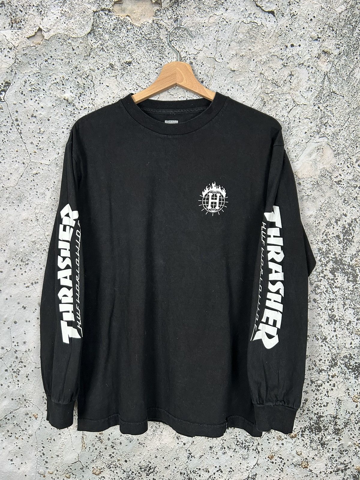 Huf x Thrasher Magazine Skateboards Longsleeve Tee Hype