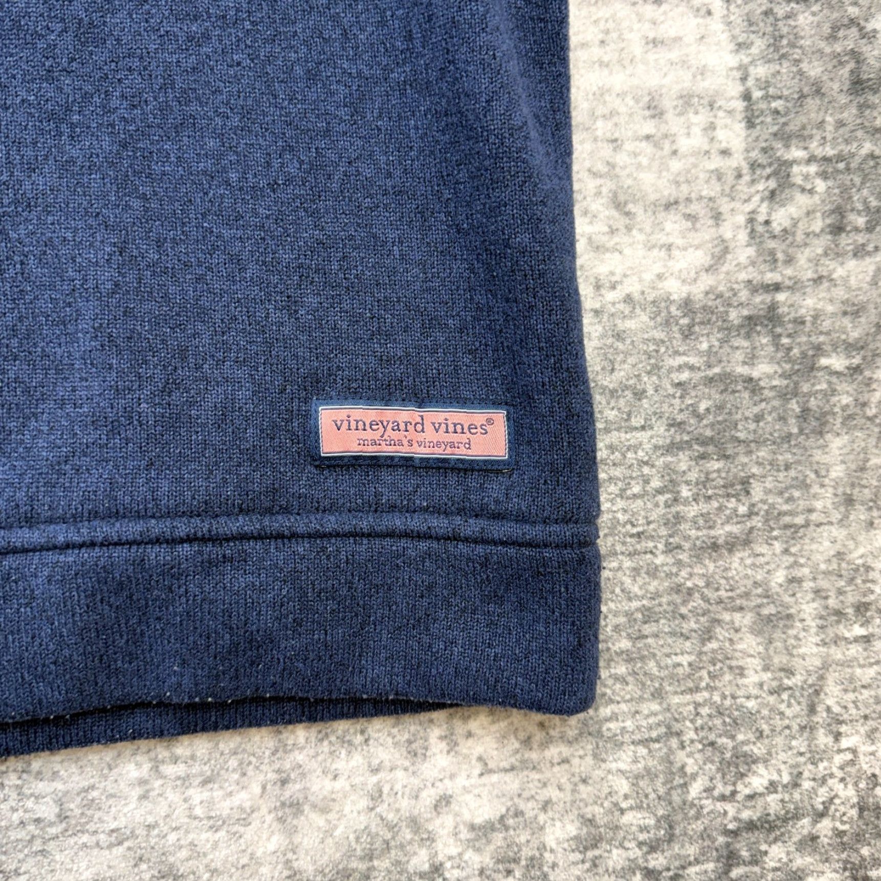 Vineyard Vines Vineyard Vines Sweater Mens Large Navy 1/4 Zip Knit Pullover Mock Neck long sleeve Casual Color: Blue Polyester Knit 30 day returns Mens Size US L / EU 52-54 / 3 - 7 Thumbnail