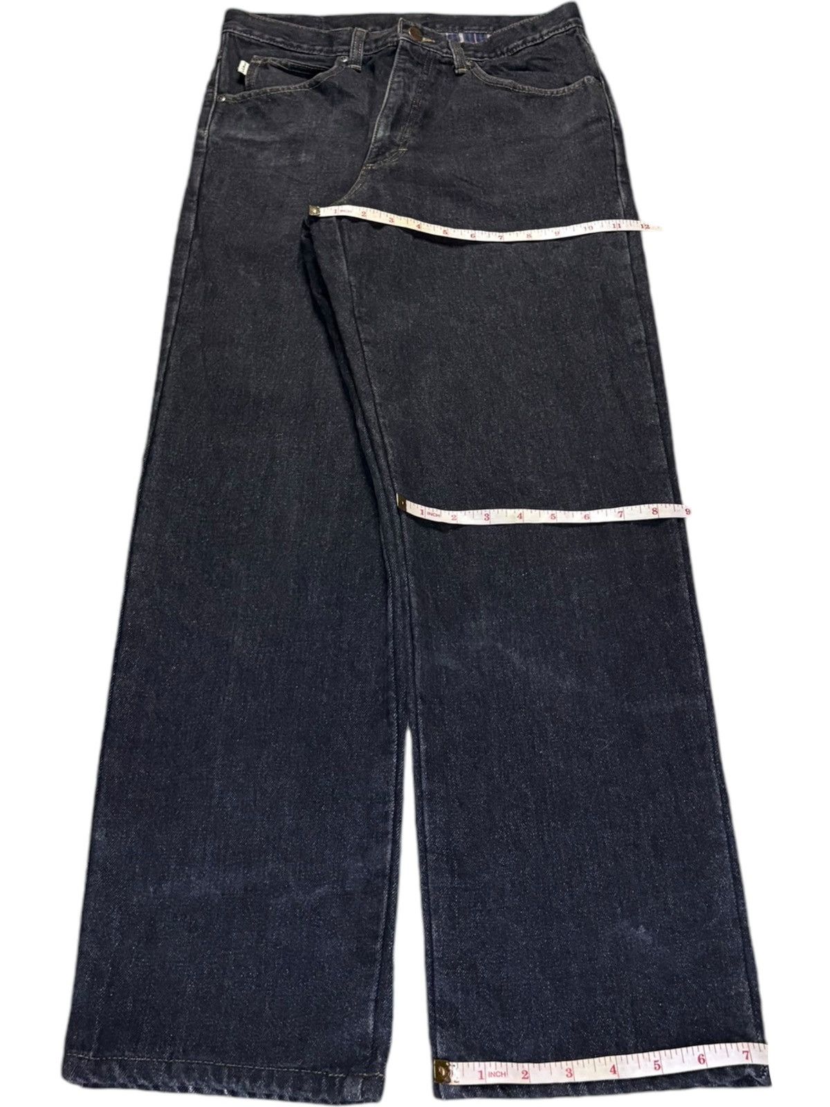 Japanese Brand × L.L. Bean Vintage LL Bean Raw Denim Flannel Inside Classic Fit Jeans Size US 30 / EU 46 - 13 Thumbnail