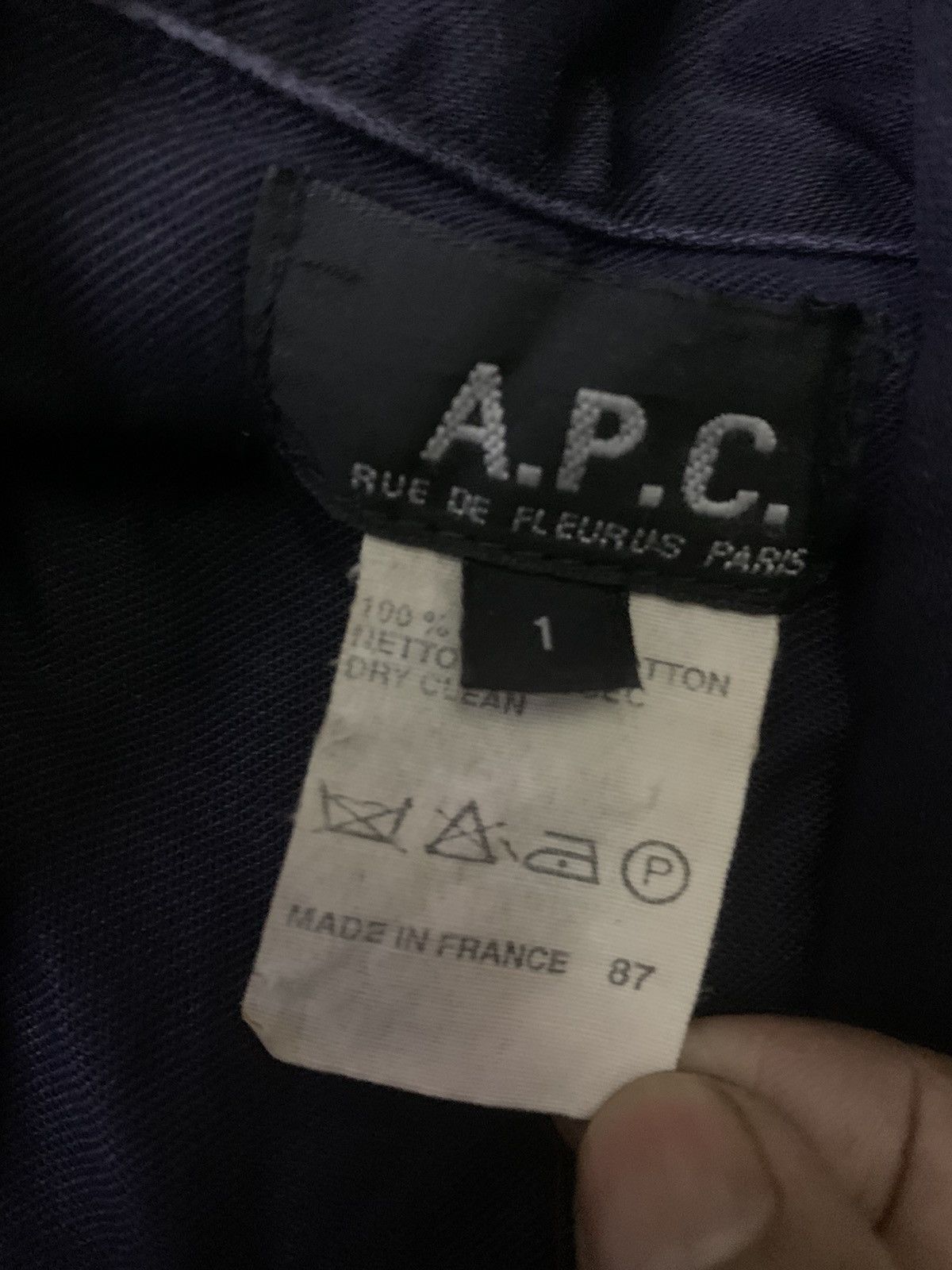 A.P.C. Vtg A.p.c Rue De Fleurus Paris Military Jacket Size US S / EU 44-46 / 1 - 5 Thumbnail