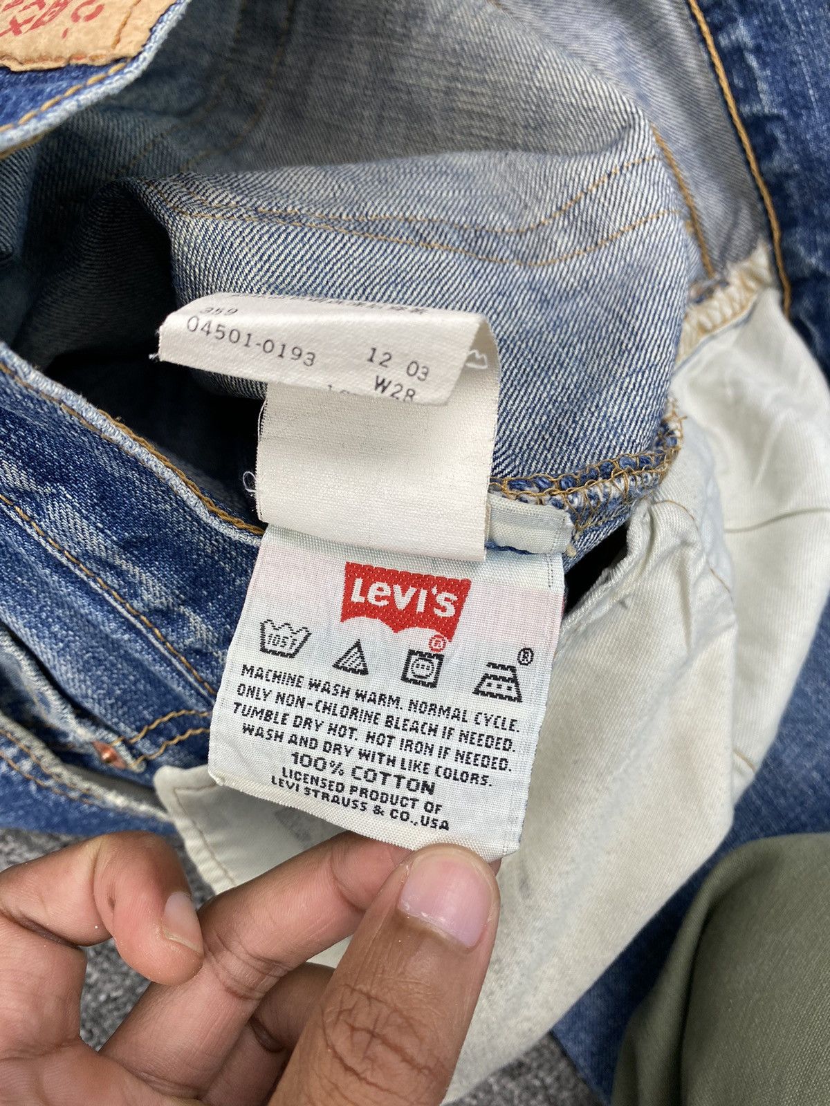 Levi's × Vintage Vintage Levis 501 Straight cut Size US 28 / EU 44 - 3 Thumbnail