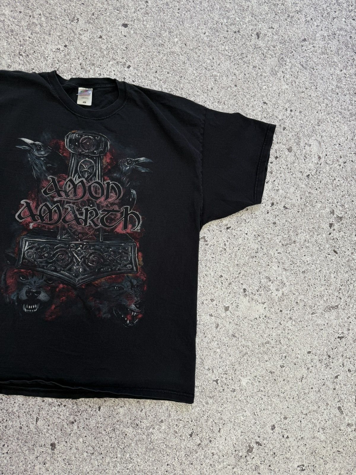 Band Tees × Vintage Vintage 2000s Amon Amarth Rock Band Retro T-Shirt Size 3XL Size US XXL / EU 58 / 5 - 5 Thumbnail