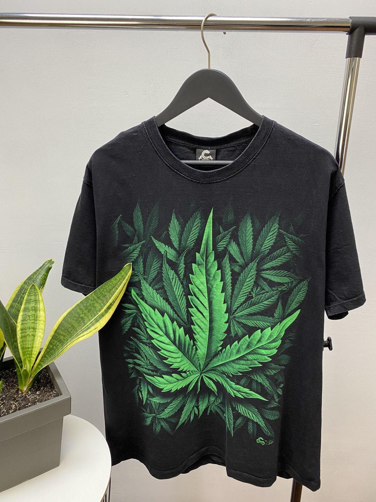 Band Tees × Vintage Caballo Vintage Rare Cannabis Weed Graphic T- Shirt Size XL Size US XL / EU 56 / 4 - 3 Thumbnail