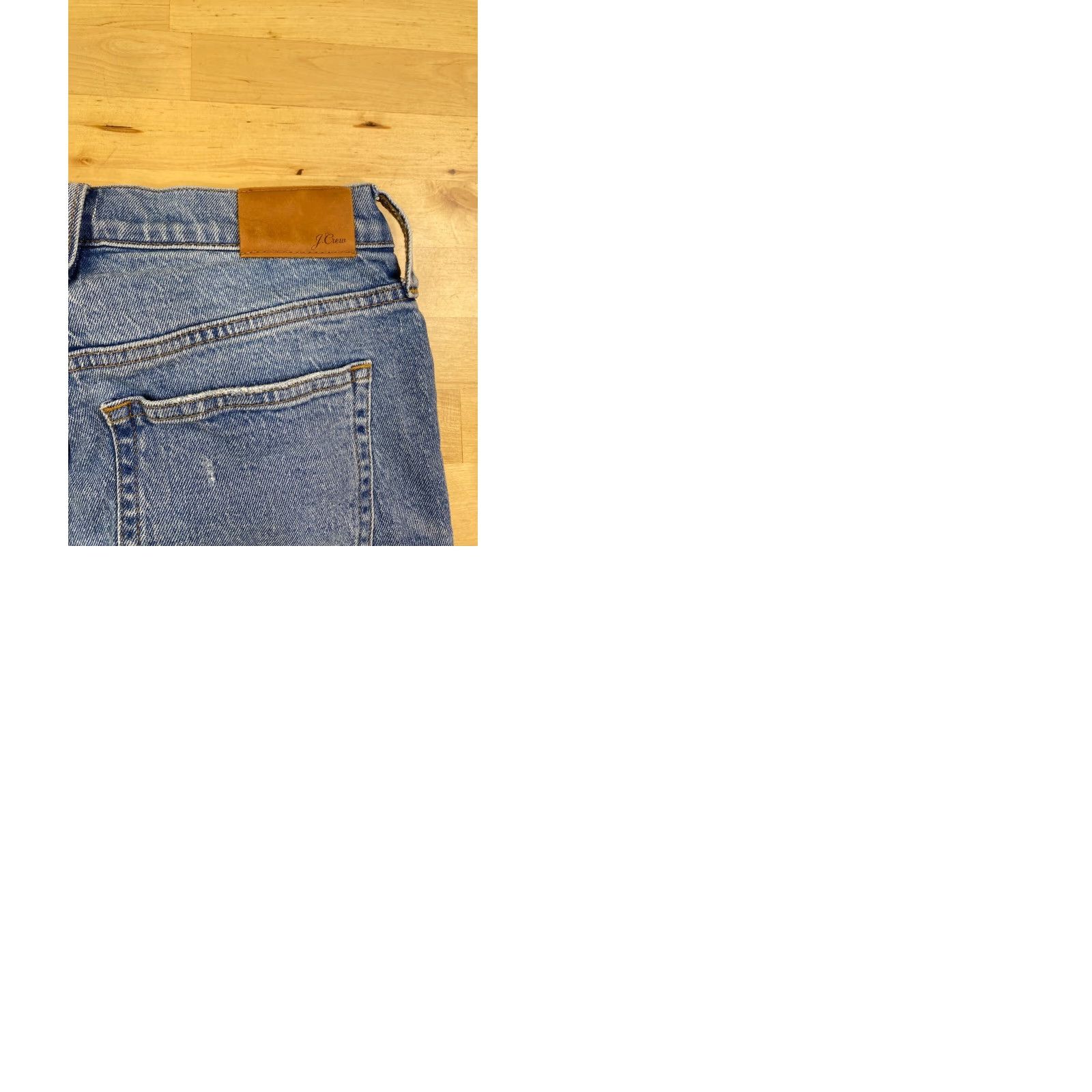 J.Crew J.CREW Jeans Cropped Distressed Stretch Blue 25P Petite Womens Casual Denim Jeans #9985 Size 42" / US 20 - 9 Thumbnail