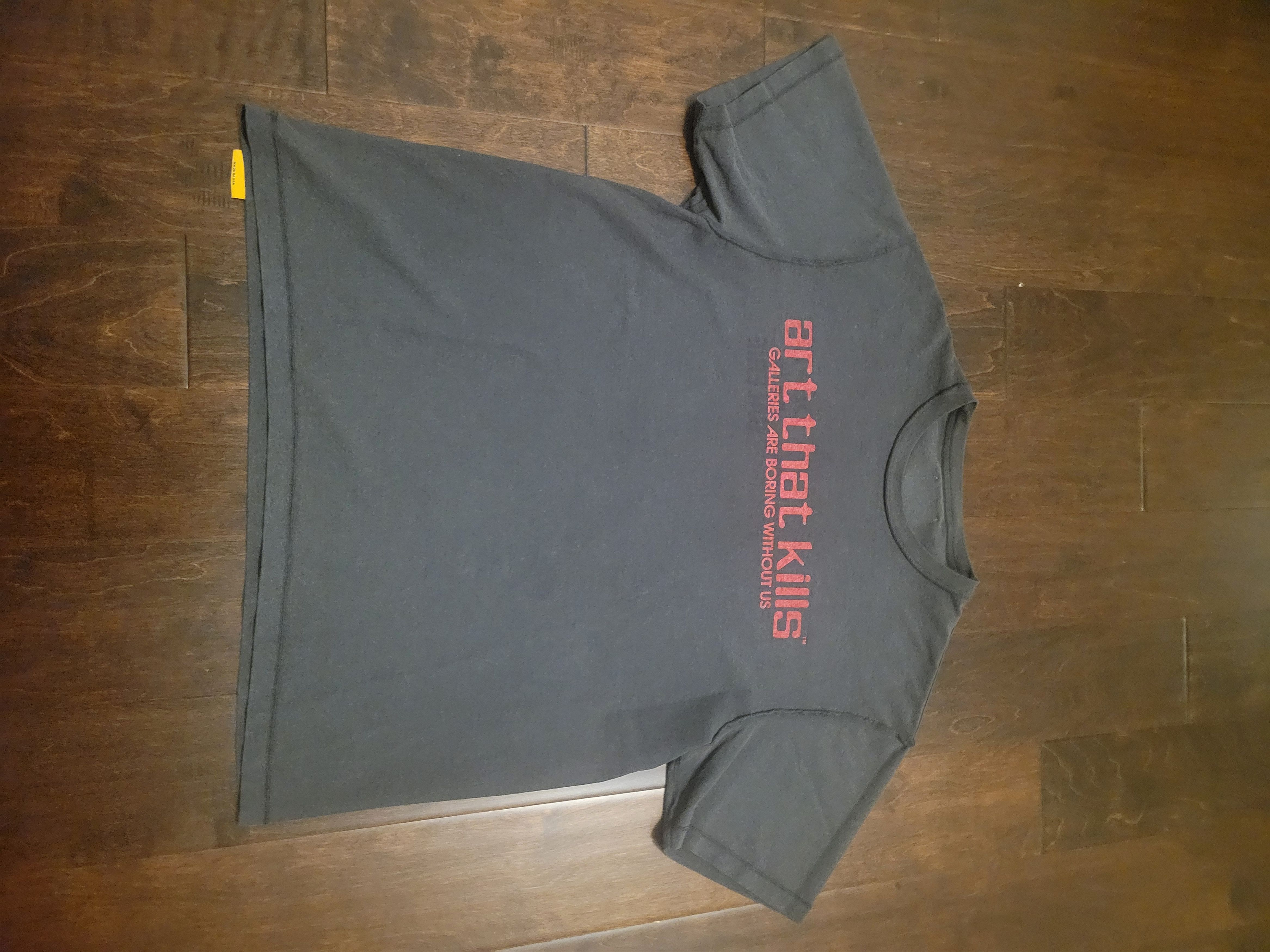 Pre-owned Gallery Dept. . Art That Kills Reversible Grey Logo Tee