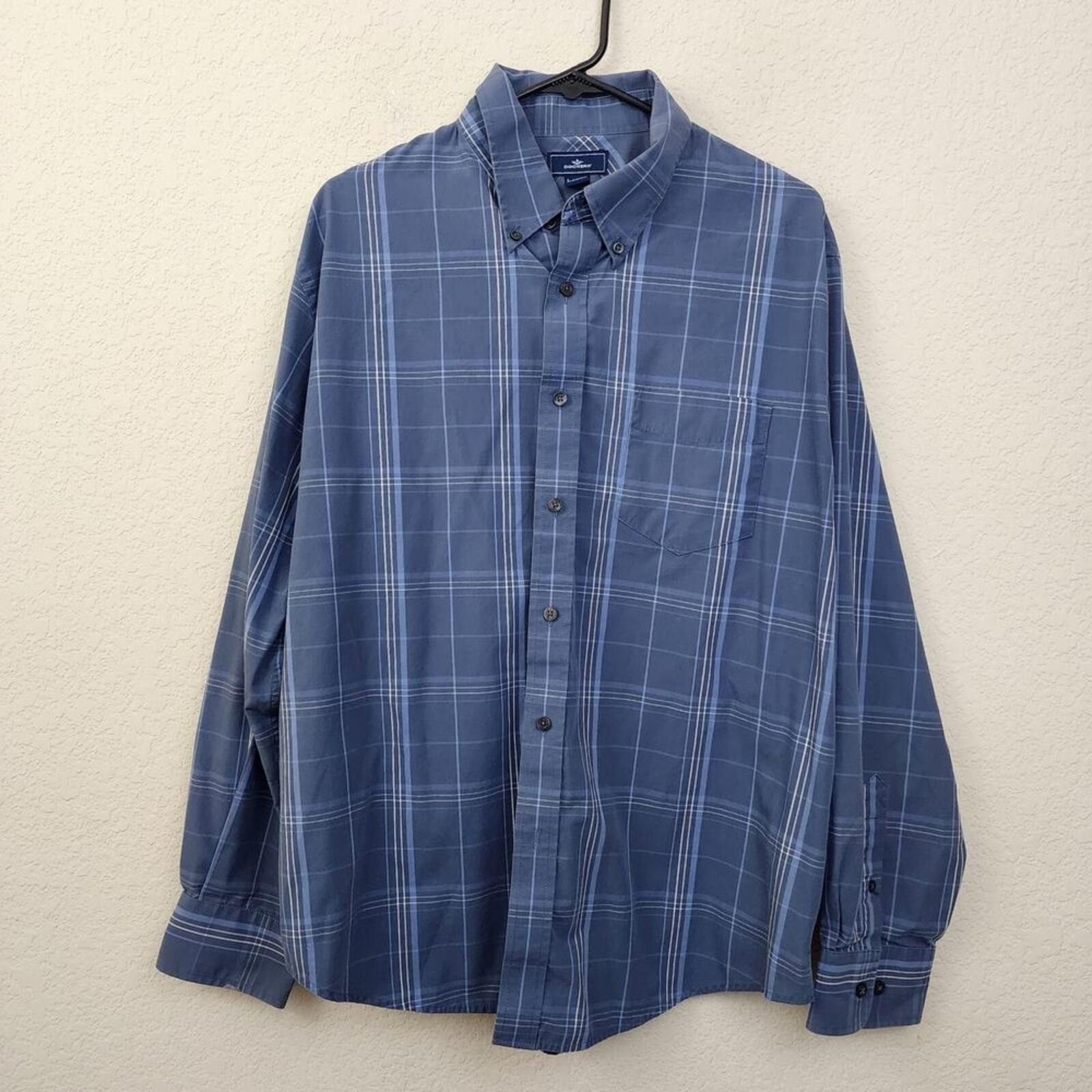 Dockers Large Blue Plaid Long Sleeve Mens Dockers Shirt Size US L / EU 52-54 / 3 - 1 Thumbnail