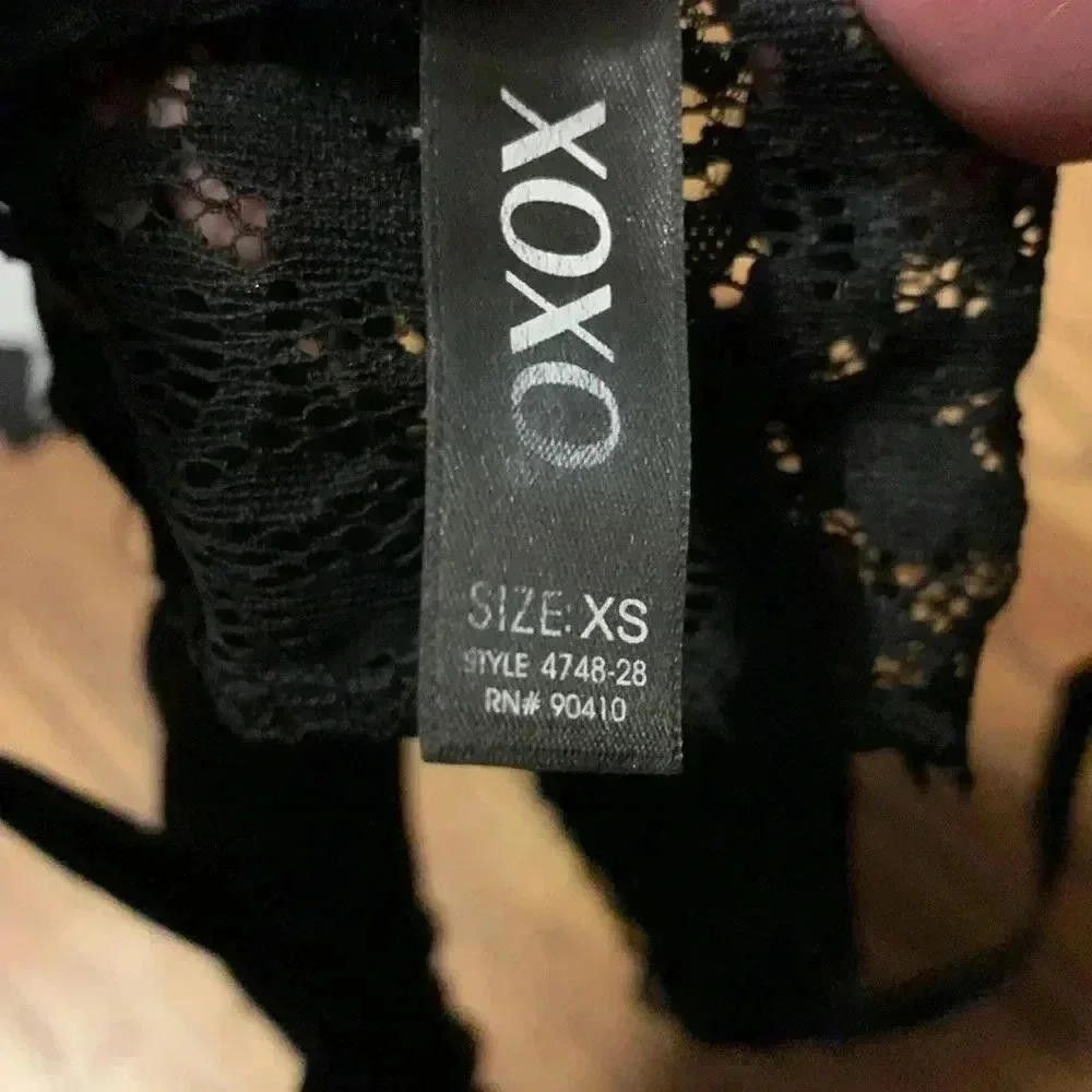 XOXO XOXO Women's Lace Bralette - Black XS Size ONE SIZE - 3 Thumbnail