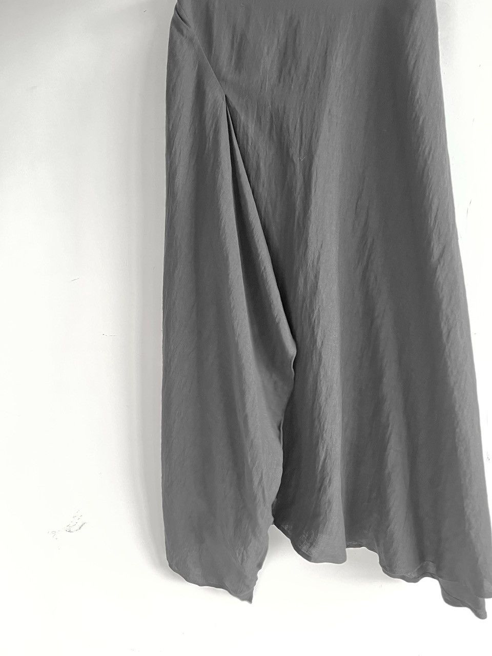 Yohji Yamamoto LIMI feu Yohji Yamamoto - Linen Cupro Blend Slit Long Skirt Size 30" / US 8 / IT 44 - 4 Thumbnail