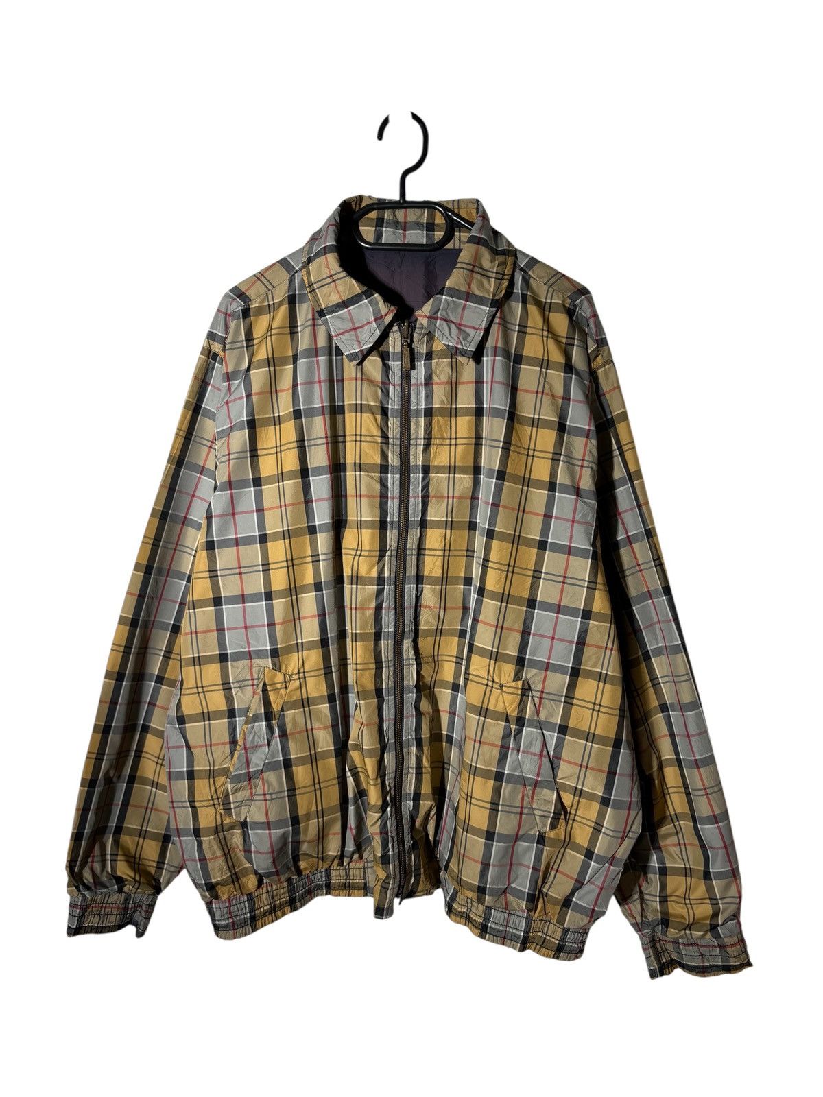 Barbour Vintage Barbour Reversible Jacket Checkered Full Zip Size US XL / EU 56 / 4 - 3 Thumbnail