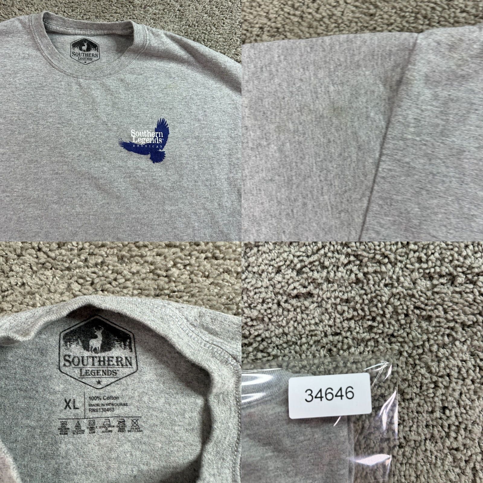 Vintage Southern Legends Shirt Mens XL Gray Graphic Print Logo Size US XL / EU 56 / 4 - 8 Thumbnail