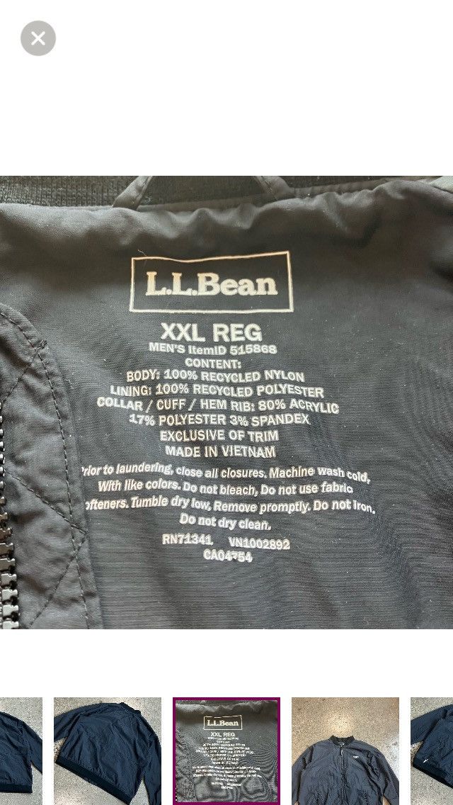 Lands' End Lands End Men’s 3 Season Bomber Jacket XXL Size US XXL / EU 58 / 5 - 9 Thumbnail