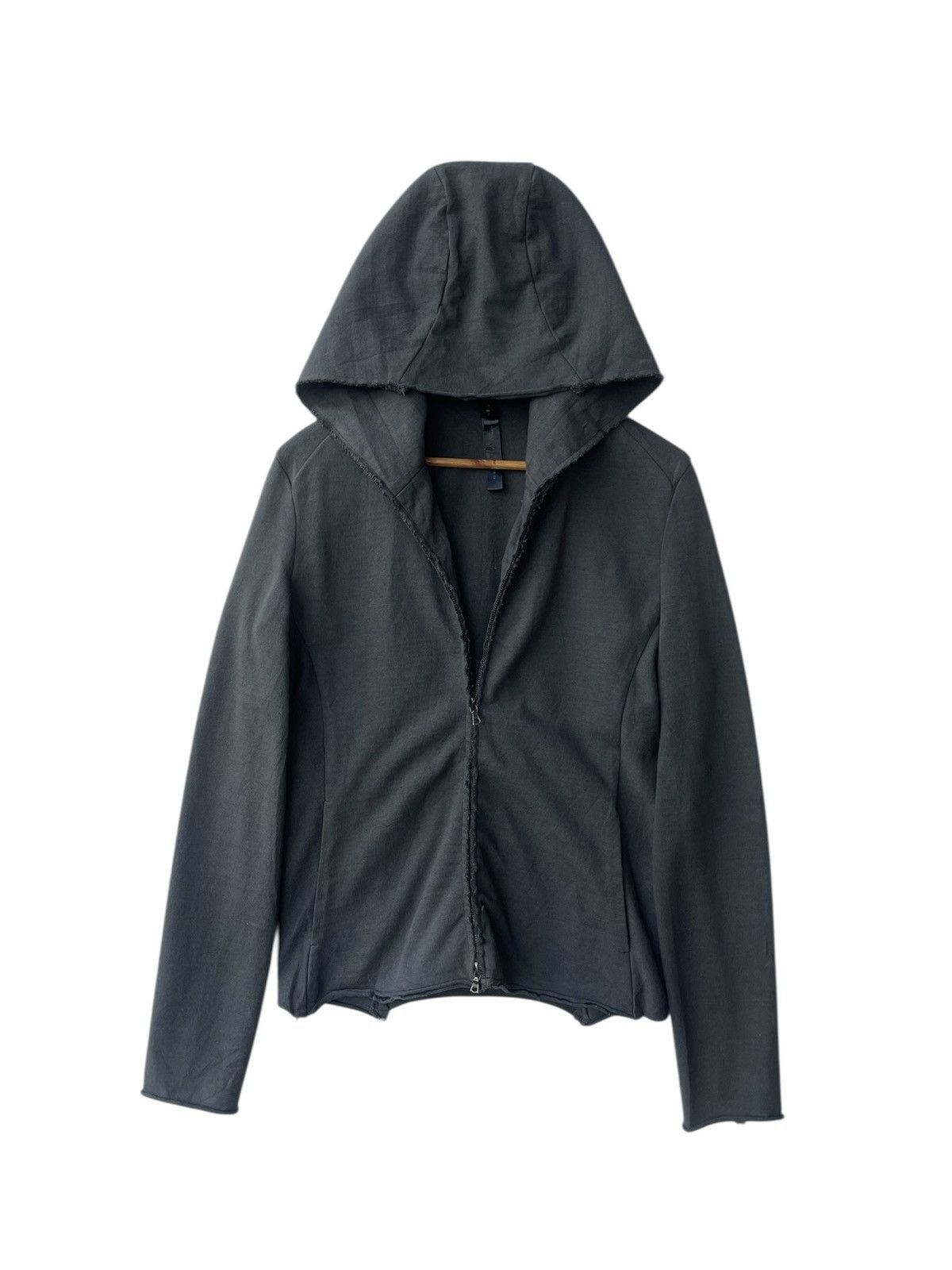 wjk WJK Japan Heavy Cotton Distressed Hoodie Riri Zip Archival Size US S / EU 44-46 / 1 - 5 Thumbnail