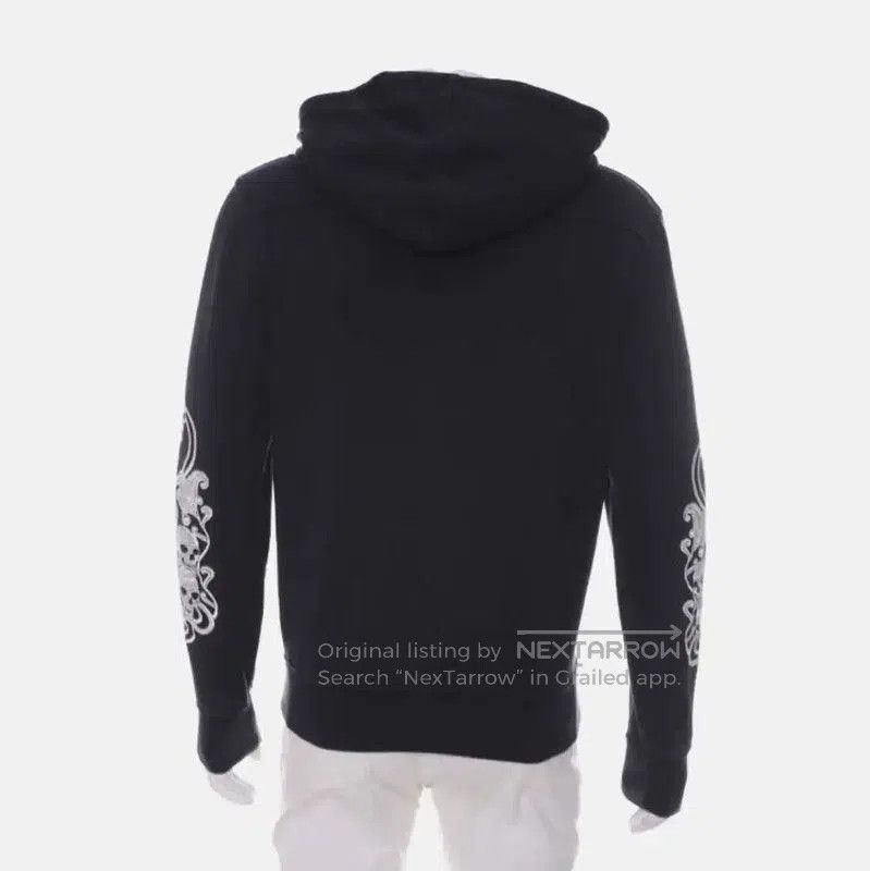 Alexander McQueen Alexander McQueen Black Cotton Embroidered Hoodie . Size US M / EU 48-50 / 2 - 3 Thumbnail