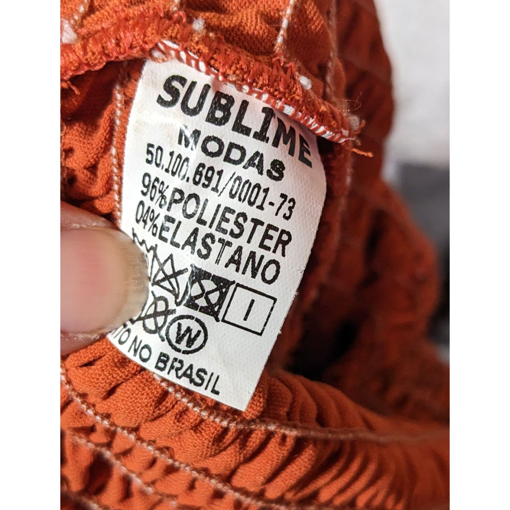 Sublime Sublime Retro Festival Burnt Orange Ruched Lace Back Mini Dr Size S / US 4 / IT 40 - 3 Thumbnail