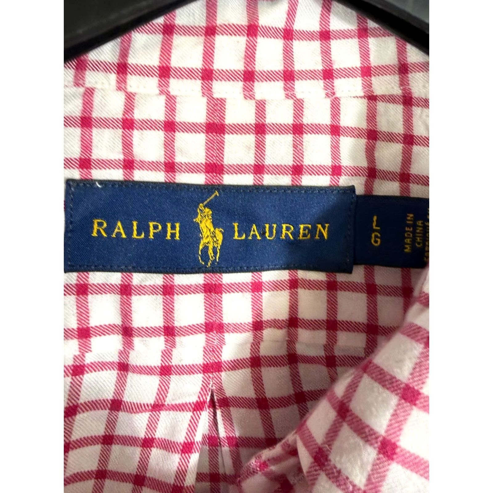 Ralph Lauren Ralph Lauren Shirt Mens L White Red Check Cotton Long Sleeve Button-Down Preppy Shirt Size US L / EU 52-54 / 3 - 6 Thumbnail