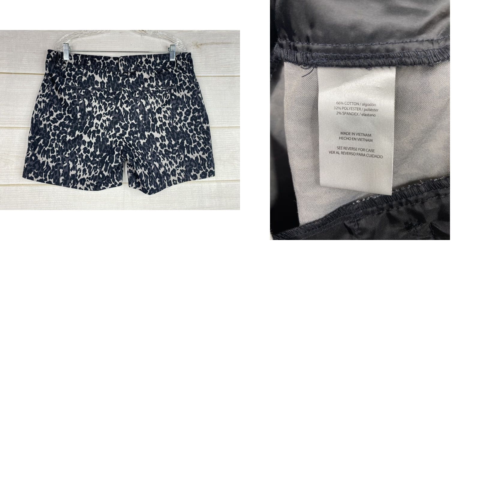 Isaac Mizrahi Isaac Mizrahi Women's Shorts Chino Stretch Casual Regular 12 Multicolor Animal Print Pockets Flat Front Button Zipper High Rise Size 34" / US 12 / IT 48 - 8 Thumbnail