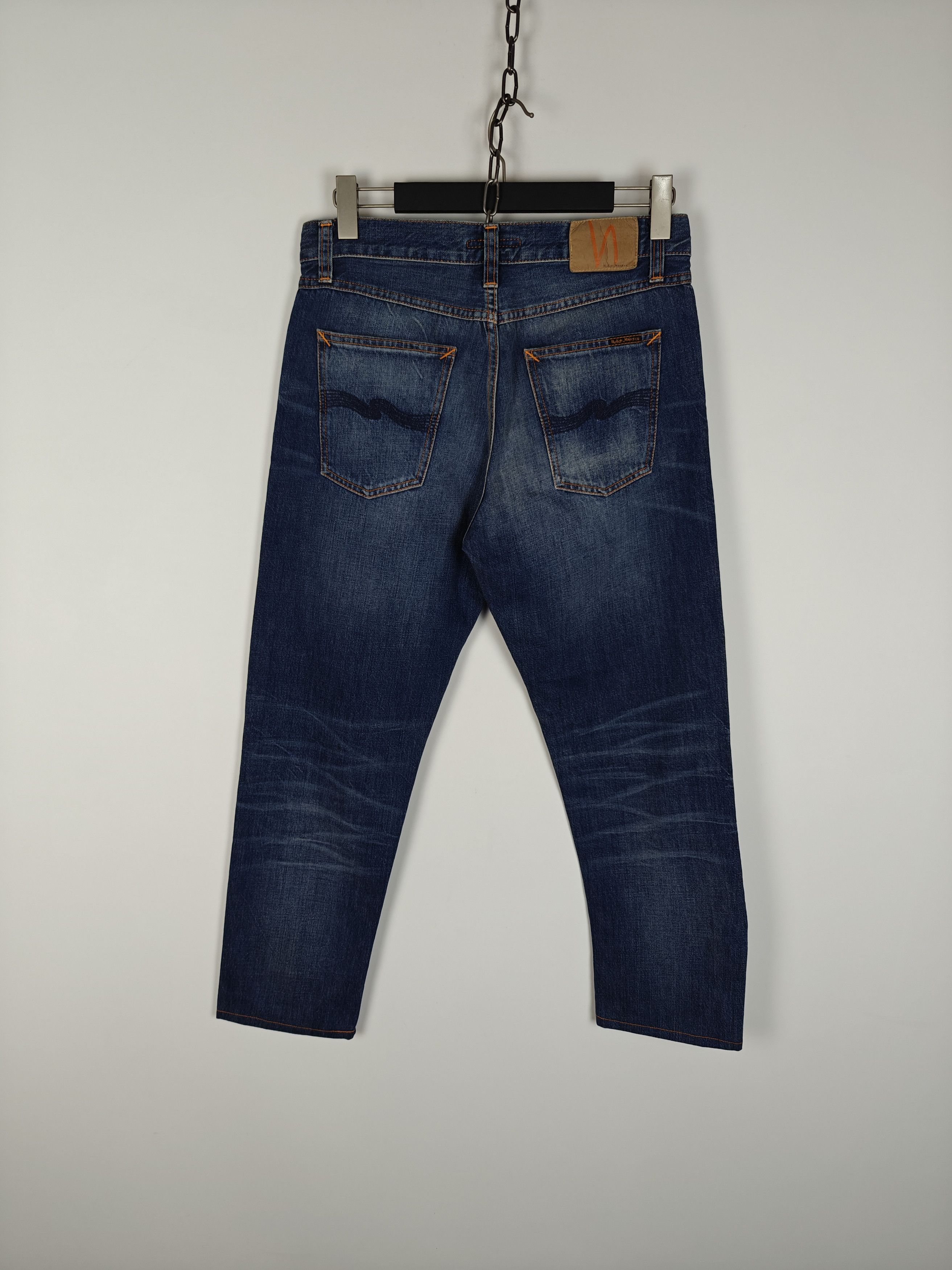 Nudie Jeans Nudie Jeans Rigid Dream Blue Denim Pants size 31x30 Size US 31 - 7 Thumbnail
