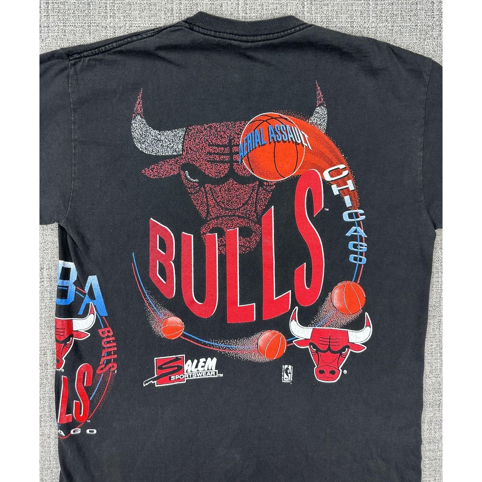 Salem Sportswear Chicago Bulls Shirt Sz L NBA Salem Wrap Around Double 90s Size US L / EU 52-54 / 3 - 12 Thumbnail