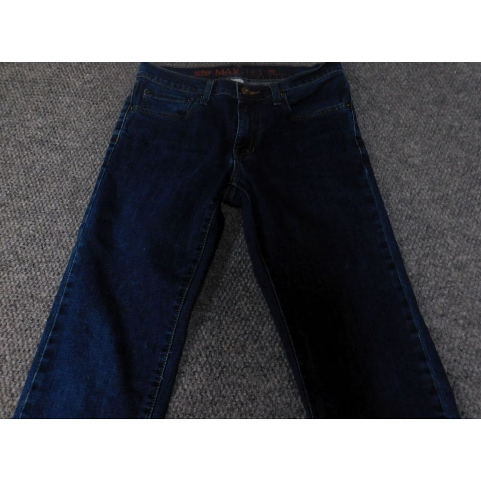 Vintage Urban Pipeline Womens Jeans 29 blue Straight Distressed Denim Zip Inseam 30 Regular Womens (29) Size 29" - 4 Thumbnail