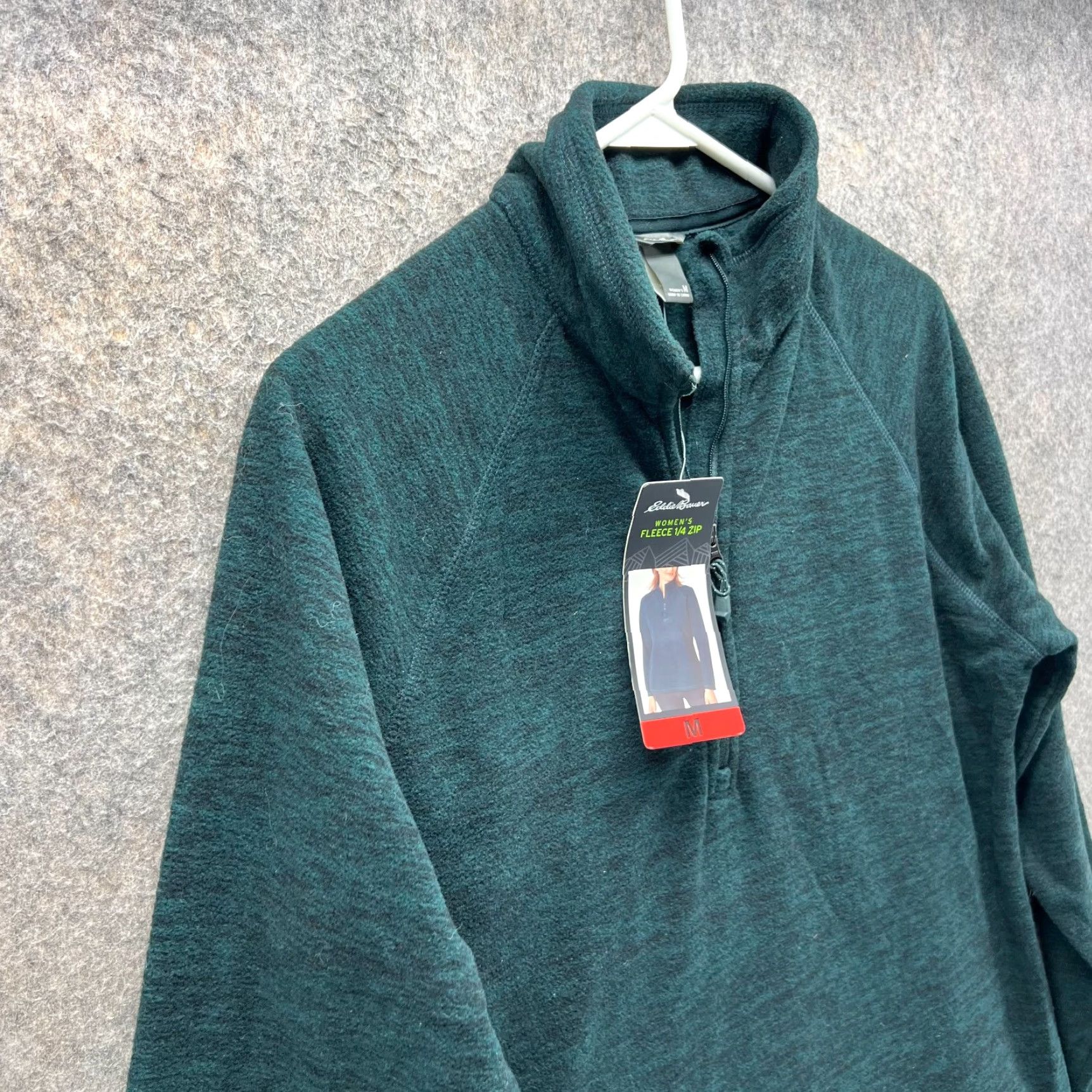 Eddie Bauer VINTAGE Eddie Bauer Sweater Women Medium Heather Blue Fleece 1/4 Zip Pullover Cardigan Style Christmas Gift Mockup Quilted Logo Size M / US 6-8 / IT 42-44 - 3 Thumbnail