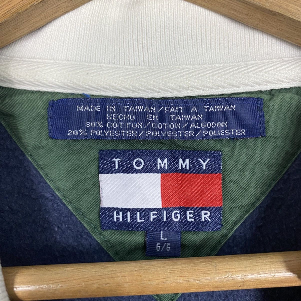 Japanese Brand 📌Vintage Polo Rugby Collar Sweatshirt Tommy Hilfiger Rare Size US L / EU 52-54 / 3 - 14 Thumbnail