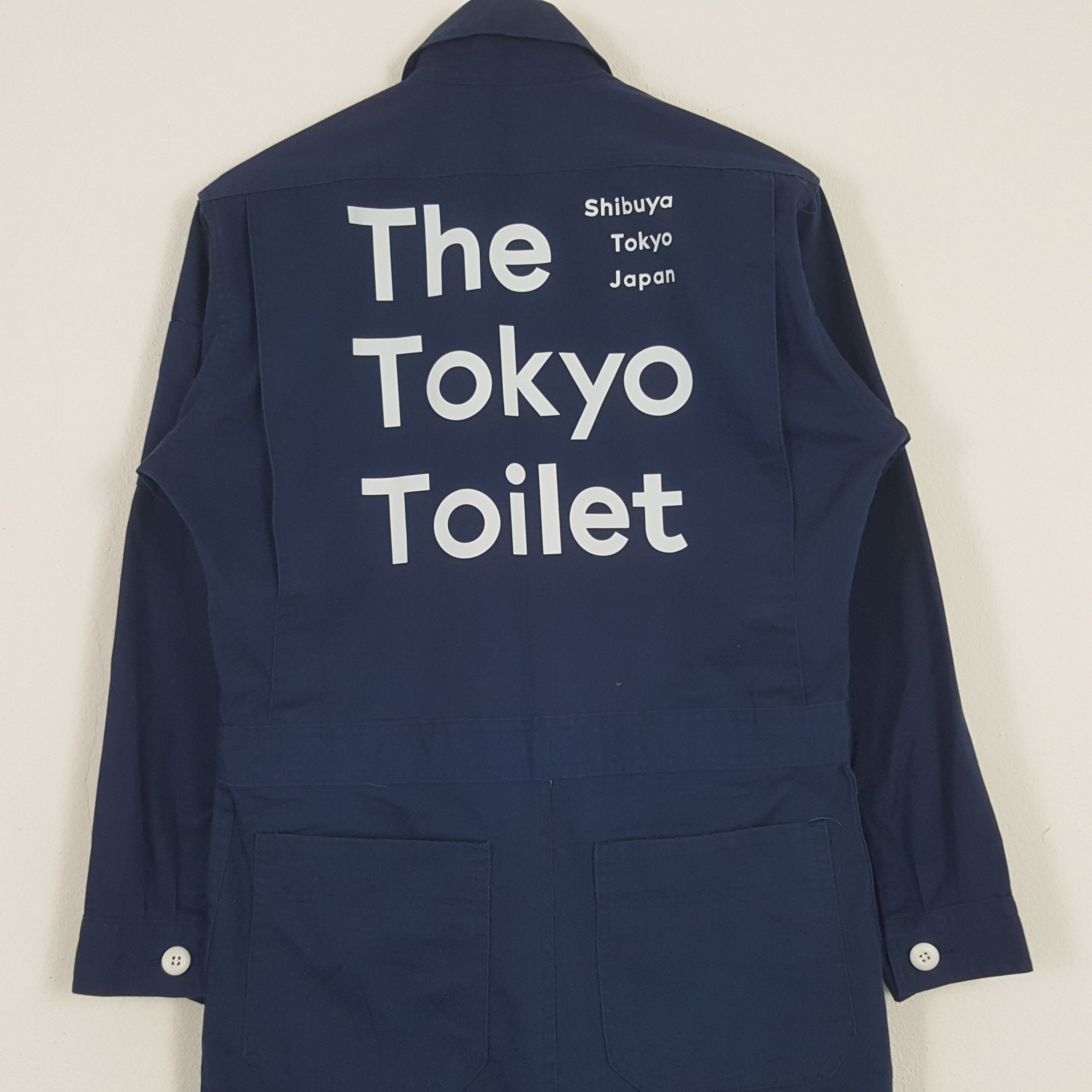 Japanese Brand × Vintage Vintage The Tokyo Toilet Japanese Custom Coverall Jacket Size US M / EU 48-50 / 2 - 2 Thumbnail