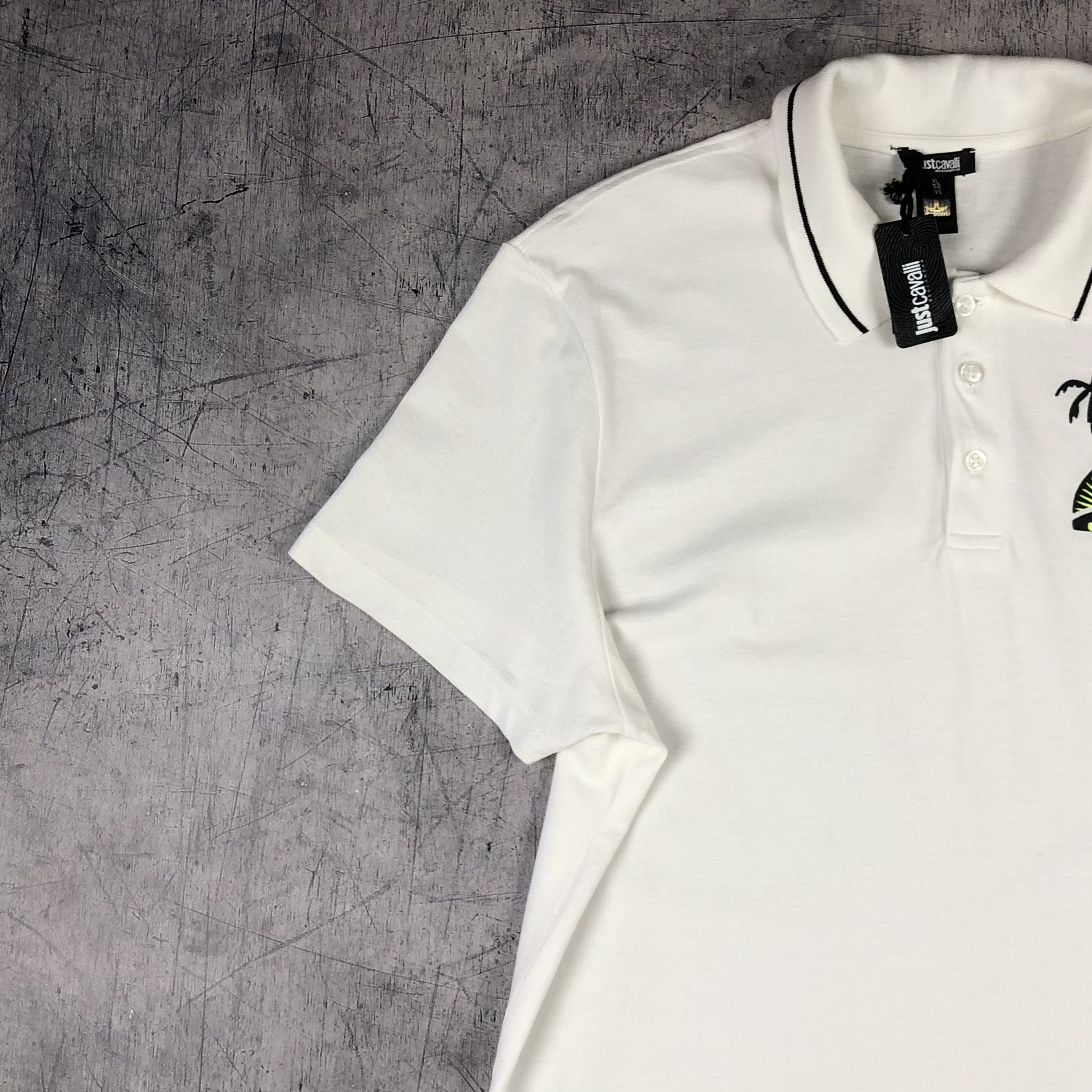 Just Cavalli Just Cavalli Palm Paradise Beachwear BNWT Polo Tee Size US XL / EU 56 / 4 - 10 Thumbnail