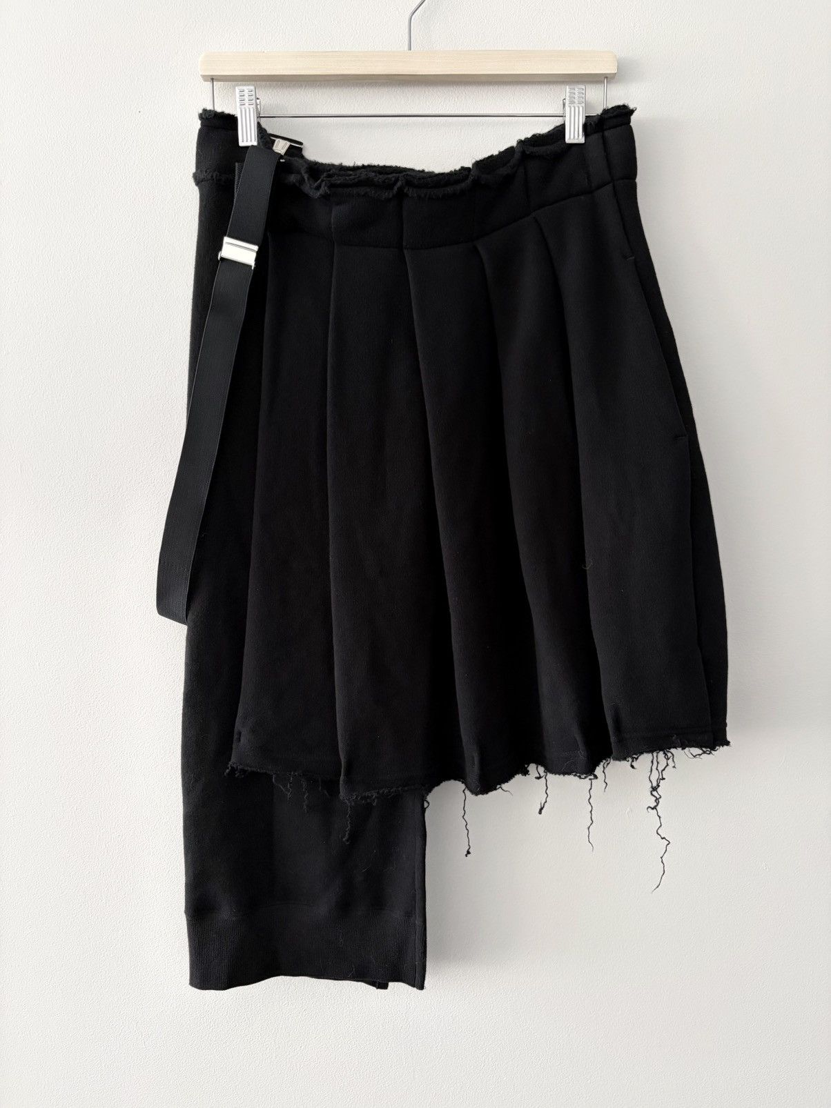 Yohji Yamamoto REGULATION Asymmetric Suspender Skirt